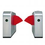 Subway Entrance Security Turnstile Gate Rfid Reader Qr Code Flap Barrier High Sensitivity for sale
