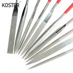 Hand Tools Set of Diamond Needle Files with Round Section Shape in Stoc