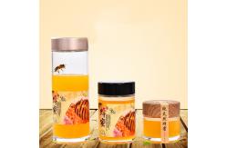China Small Crystal Glass Honey Jar With Plastic Lid Eco Friendly SGS Approved supplier