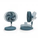 Portable 4 Speed Adjustable Vertical Telescopic Folding Fan 10000mAh Battery With LED for sale