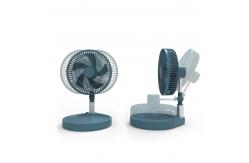 China Portable 4 Speed Adjustable Vertical Telescopic Folding Fan 10000mAh Battery With LED supplier