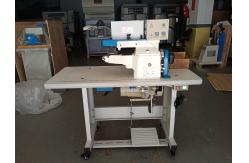 China 220v 50hz Semi Automatic Leather Edge Folding Machine With Gluing 1.1kw supplier
