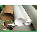 0.55mm 0.7mm 0.8mm Silver / Gold washable kraft paper fabric Roll 150cm * 100m for sale