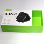 Custom Lidded Gift Boxes With UV Glossy Logo With Folded Sleeve