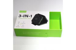 China Custom Lidded Gift Boxes With UV Glossy Logo With Folded Sleeve supplier