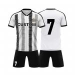 7 Black White 	Custom Team Jersey V Neck Football Training Jerseys for sale