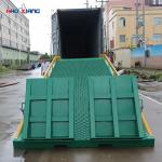 10 Tons Mobile Dock Ramp Diamond Mesh Hydraulic Loading Dock Ramps