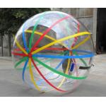 Kids Inflatable Pool Accessproes Water Ball with Color Strips for Play for sale
