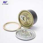 Customizable Weed Packaging Can With Aluminum Lid Metal Lid Plastic Cap Or Peel Of Lid for sale