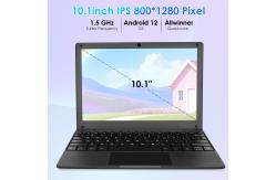 China Students 10 Android Laptop All Winner CPU EMMC 64GB Plastic Housing supplier