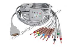 China GE ECG Machine Parts 10 Lead Cable LDWR IEC 2104726-001​ Medical Device supplier