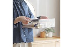 China Stackable 6L 9L PET Clear Storage Cabinet Plastic Drawer Organizer supplier