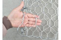 China Rust Resistance Galvanized / Pvc Pipe 2.0mm Gabion Wall Cages supplier