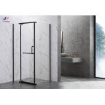 6mm Tempered Glass With Modern Black Alum Shower Enclosure Sleek Durable