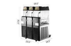 China Granita Smoothie 12l Ice Slush Puppy Machine With Three Bowl CE supplier