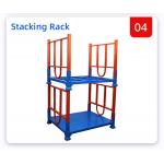 Supermarket Galvanized Stackable Metal Racks Foldable Cargo Storage Roll Container