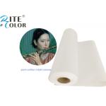Matte Pure Inkjet Cotton Canvas Roll For Large Format Printing 360gsm Weight for sale