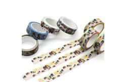 China CMYK Printed Patterned Japanese Washi Masking Tape Length 10m supplier