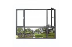 China Horizontal Opening Pattern Broken Bridge Aluminum Window Waterproof Fireproof supplier