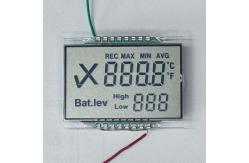 China TN Positive Reflective Monochrome Black Digits Custom Segment LCD Display supplier