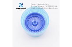 China Custom Plastic Round Sponge Bottle Cap Hand Brush Head For Cosmetic Packing supplier