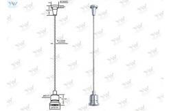 China Compact Design Cable Suspension Kits Diecast End With Ø 1.2 Mm Steel Wire supplier