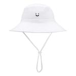 UPF 30+ Baby Girls Neck Shade Flap Bucket Cap Sun Protection Beach Hat