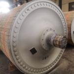 High Precision Dryer Cylinder Cast Iron Steel Safe Paper Making Machine Parts for sale