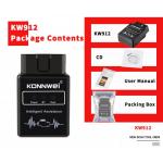 KONNWEI cheaper price model KW912 ELM327 wireless bluetooth 12V car OBD2 EOBD