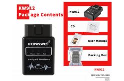 China KONNWEI cheaper price model KW912 ELM327 wireless bluetooth 12V car OBD2 EOBD supplier