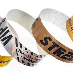 Custom Silver/Gold Glitter Wristbands for Party Shiny Holographic Style for sale