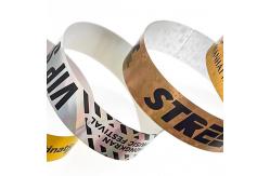 China Custom Silver/Gold Glitter Wristbands for Party Shiny Holographic Style supplier
