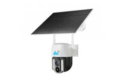 China Wireless Solar Outdoor 4G Security Camera , Solar Panel Pan Tilt Camera supplier