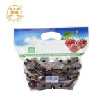 Grape Antifog Handle Transparent Stand Up Pouch With Zipper VMPET Fresh Fruit Packaging for sale