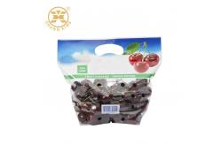 China Grape Antifog Handle Transparent Stand Up Pouch With Zipper VMPET Fresh Fruit Packaging supplier