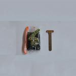 Removable Core Black Mailbox Handle Metal Cabinet Locks