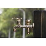 Decorative Funny Double Handle ODM Outdoor Water Faucet Tap