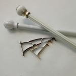 Office 6.7 Meter Zinc Alloy Single Rod Curtain Rod for sale