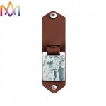 SS316L Leather Photo Key Chain With Engraving Words for sale