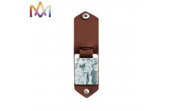 China SS316L Leather Photo Key Chain With Engraving Words supplier