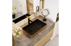 China 600*350*110mm Sanitary Ware Basin Rectangular Ceramic Bathroom Sinks supplier