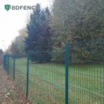 Home Outdoor Security Curvy Welded Wire Fence 3D Curved Welded Pvc Garden Fence for sale
