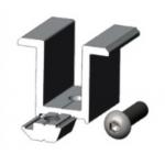 Mid Clamp Solar Panel Roof Mounts with anodized surface treatment for sale
