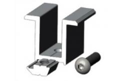 China Mid Clamp Solar Panel Roof Mounts with anodized surface treatment supplier