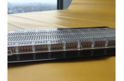 China Red / Blue Contacts Transparent Breadboard Black Aluminum Backing Plate supplier