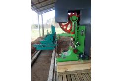 China Big vertical band sawmill with CNC carriage automatic wood cutting machine supplier