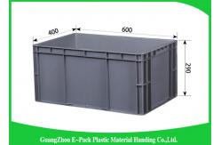 China Customized Large Plastic Storage Containers , Warehouse Stackable Plastic Boxes supplier
