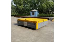 China 10 Tons Steerable Transfer Trolley With Hydraulic Lifting Table supplier
