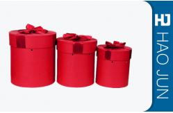 China Round Carton Box / Large Round Gift Boxes With Lids , Glossy Lamination Surface supplier