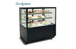 China Air Cooled Countertop Cake Display Fridge , Commercial Glass Cake Display Case supplier